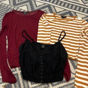 3 Pack Forever 21 Shirts